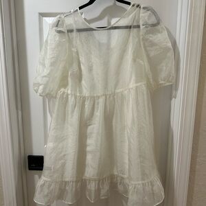 Aritzia Cream Mini Dress